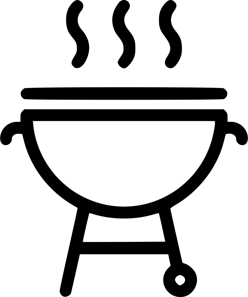 Image Transparent Asado Churrasco Grilling Clip Art - Barbecue Grill Black And White - Png Download (820x980), Png Download