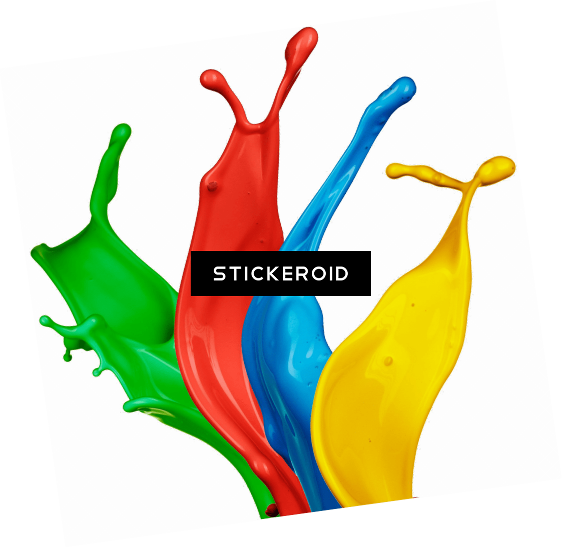 Paint Splatter Large Footer Clipart (1123x1094), Png Download