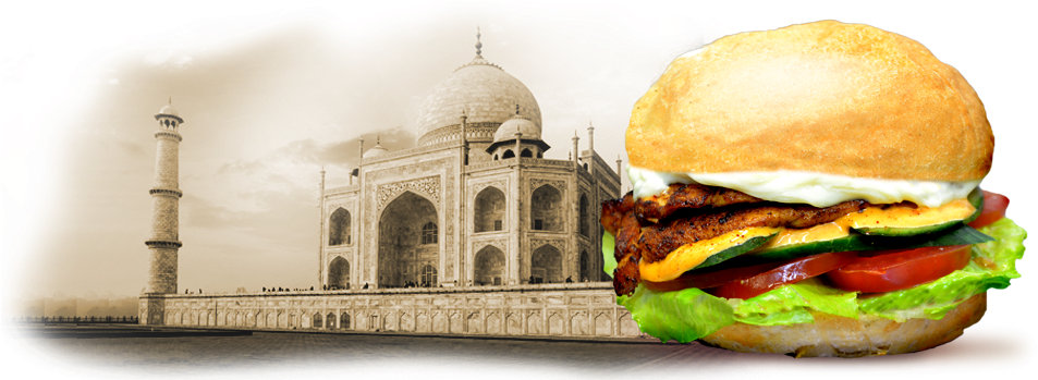 Chicken Burger Png Clipart (960x402), Png Download