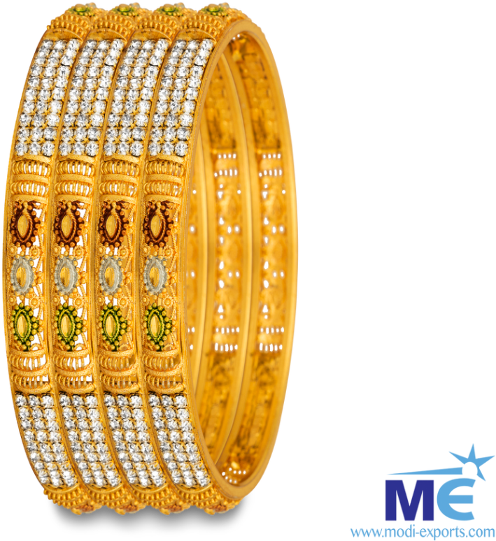 Designer Bangles - Transparent Bangles Png Clipart (1000x799), Png Download