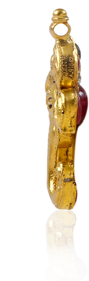 Lord Ganesha Ethnic Gemstone Pendant - Pendant Clipart (1000x1000), Png Download