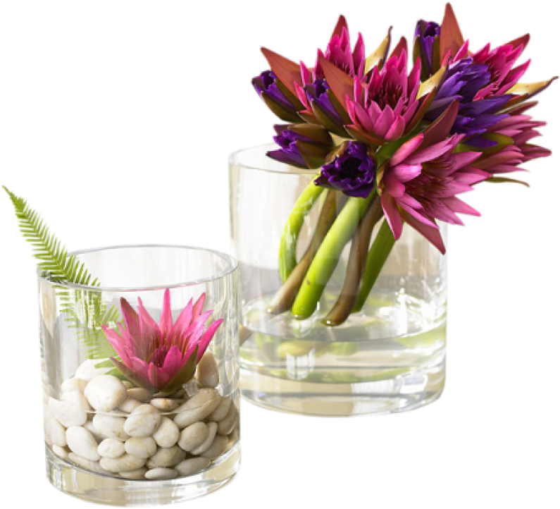 Free Png Download Flower Decorations Png Images Background - Floreros De Vidrio Para Centro De Mesa Clipart (850x765), Png Download