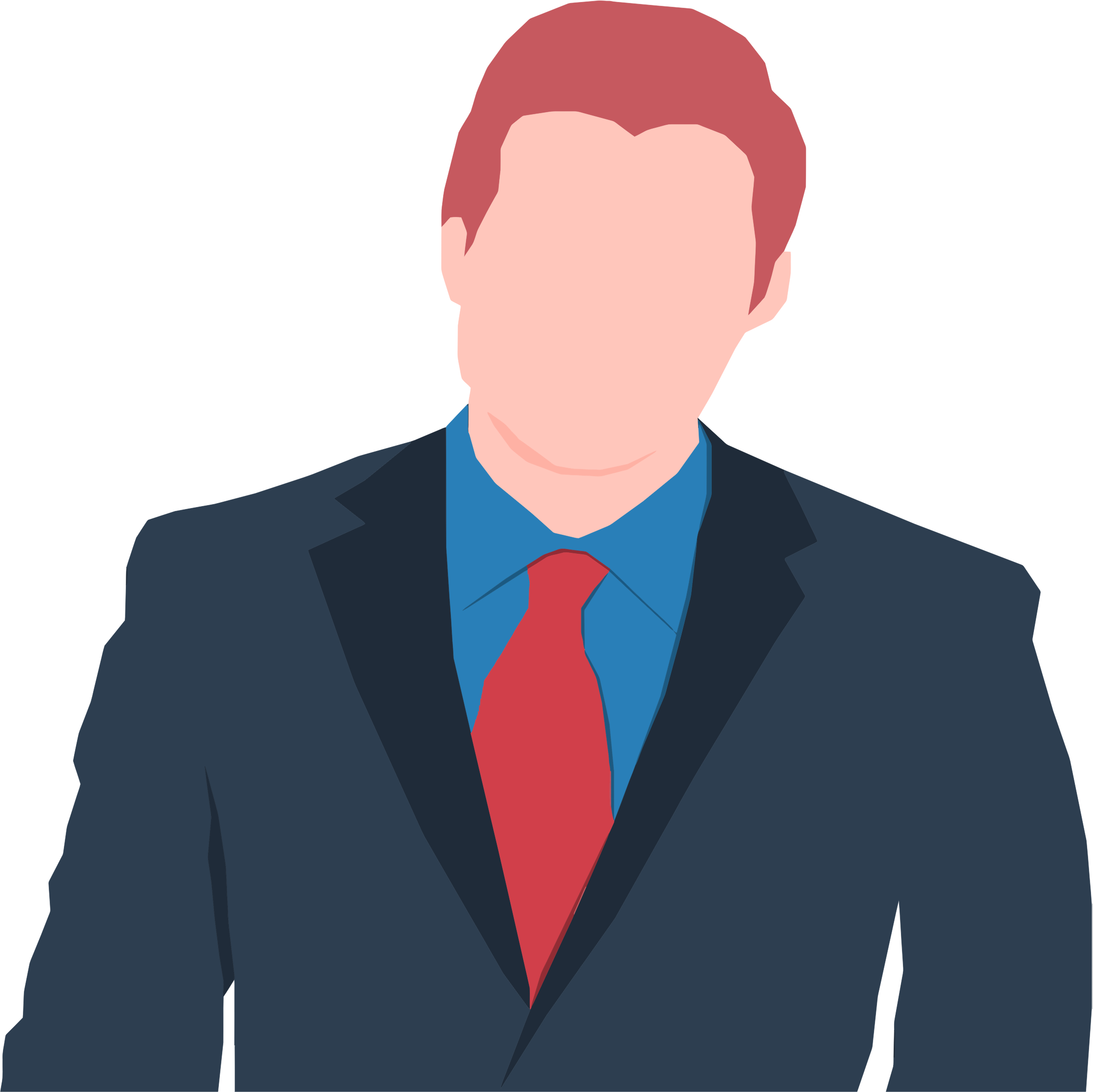 Suit And Tie Png - Faceless Man In Suit Clipart (2242x2240), Png Download