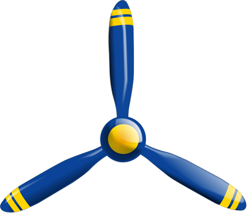 Aircraft Clipart Propeller Plane - Propeller Clipart - Png Download (800x692), Png Download