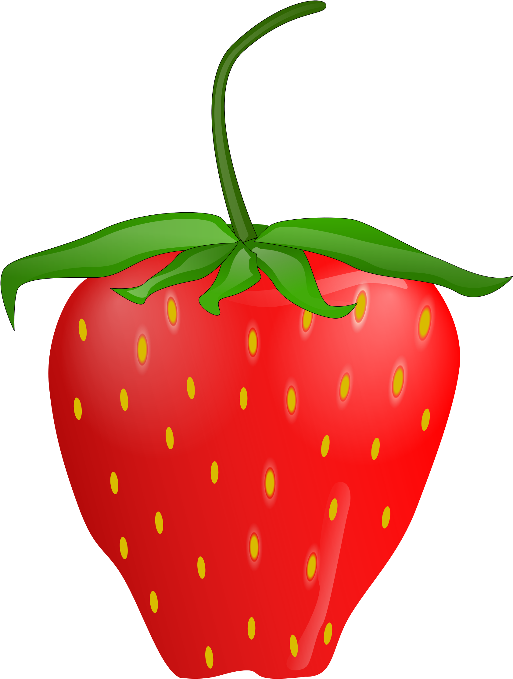 Strawberry Clipart - Very Hungry Caterpillar Strawberry - Png Download (631x800), Png Download