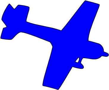 Blue Plane Svg Clip Arts 600 X 600 Px - Png Download (600x600), Png Download