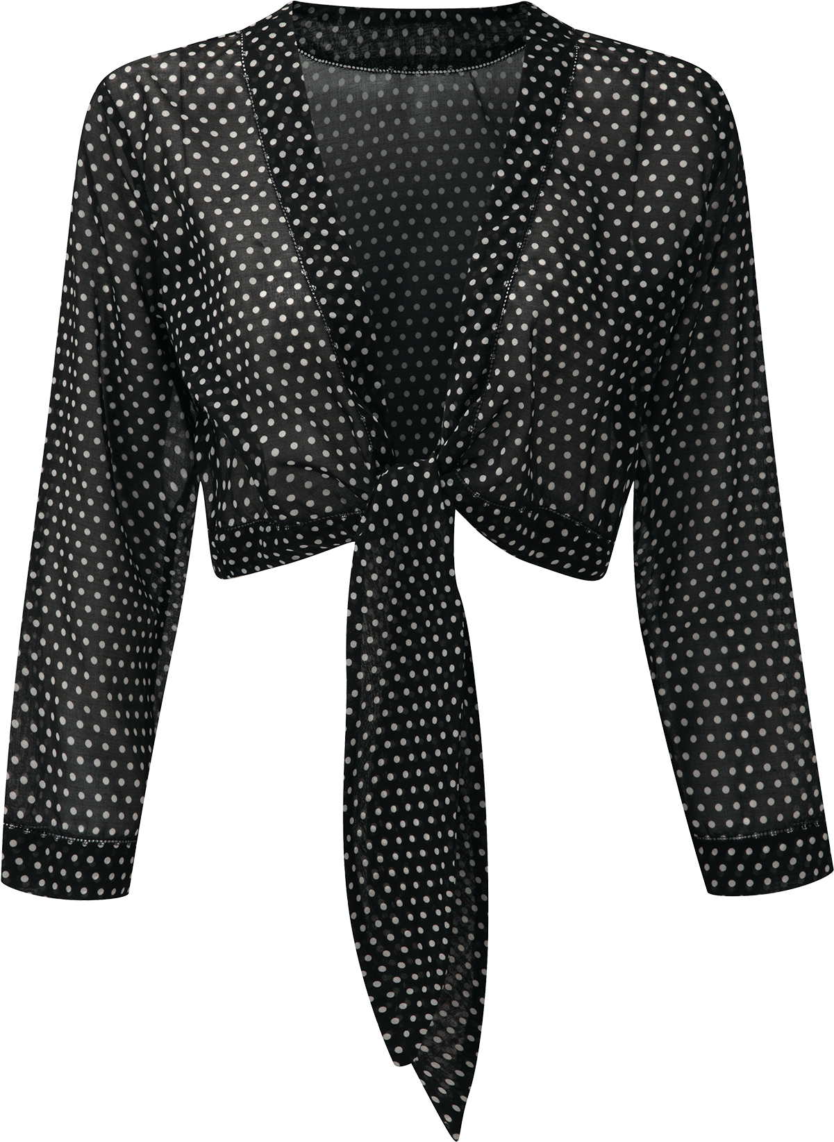 Clip Art Black Cotton Blouse Lisa Marie Fernandez - Polka Dot - Png Download (1200x1740), Png Download