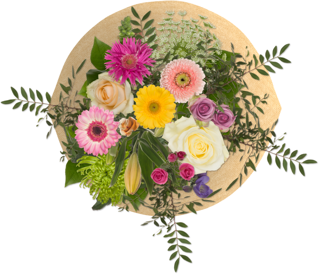 Add Sleeves In Any Color And Design With Just One Click - Bouquet Clipart (1500x1500), Png Download