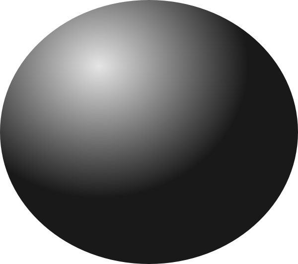 600 X 532 3 - Black Ball Png Clipart (600x532), Png Download