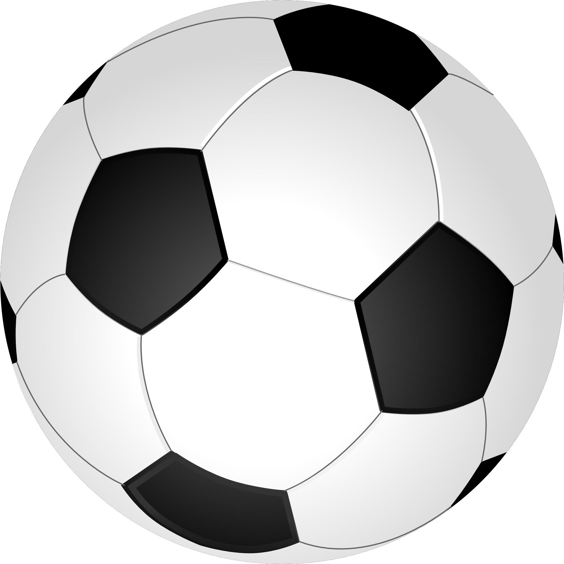 Football Vector Png Transparent Image - Bola De Futebol Vetor Clipart (2000x2000), Png Download