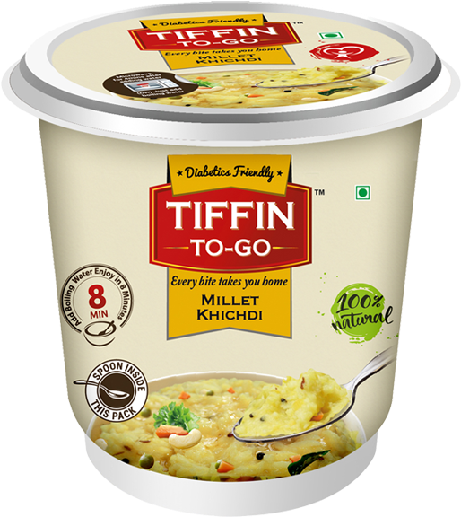 Millet Khichdi - Tiffin To Go Dalia Clipart (650x700), Png Download