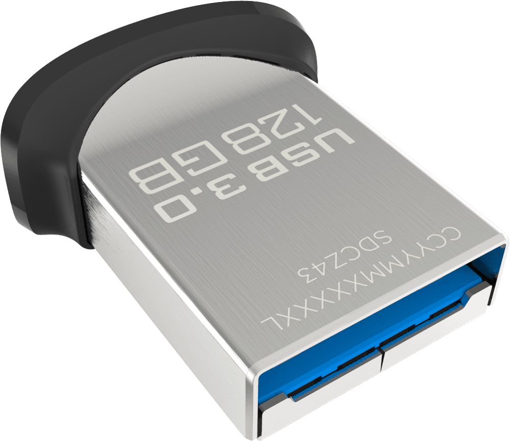 Sandisk Ultra Fit™ Usb - Pendrive 16gb Ultra Fit Sdcz43 Sandisk Clipart (1000x1000), Png Download