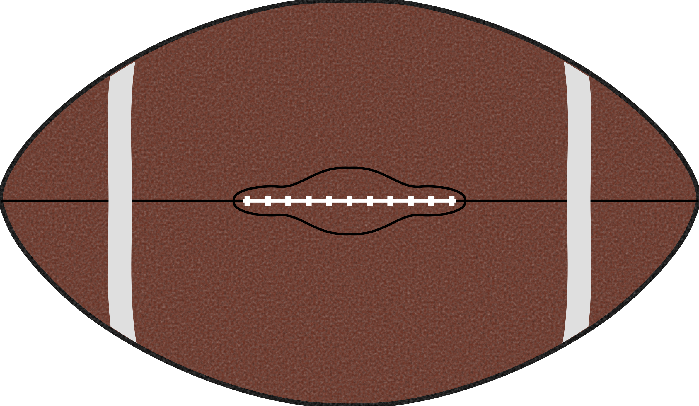 Vector Clipart Football - American Football - Png Download (2400x1400), Png Download