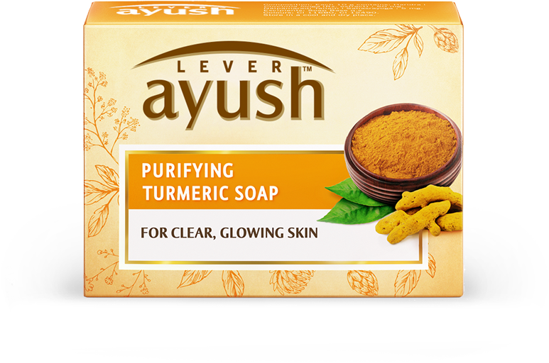 Lever Ayush Purifying Turmeric Soap Clipart (1100x1100), Png Download