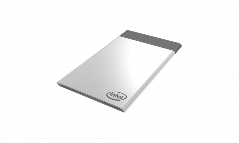 Intel Announces Compute Card, Offers Brain Power For - Flat Panel Display Clipart (800x480), Png Download