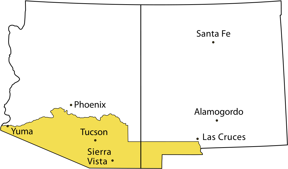 Land Gained In Gadsden Purchase Clipart (1200x783), Png Download