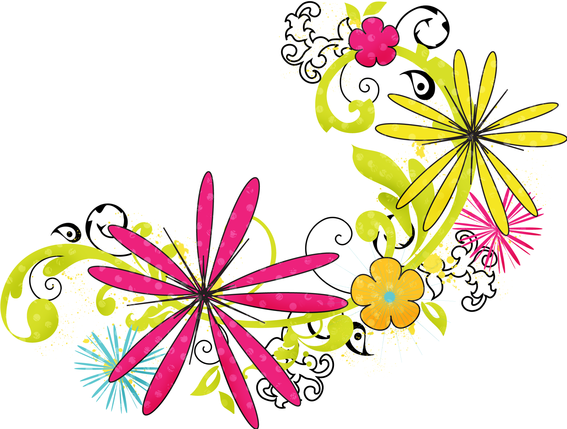 Floral Png Hd - Flowers Clipart Png Hd Transparent Png (2049x1500), Png Download