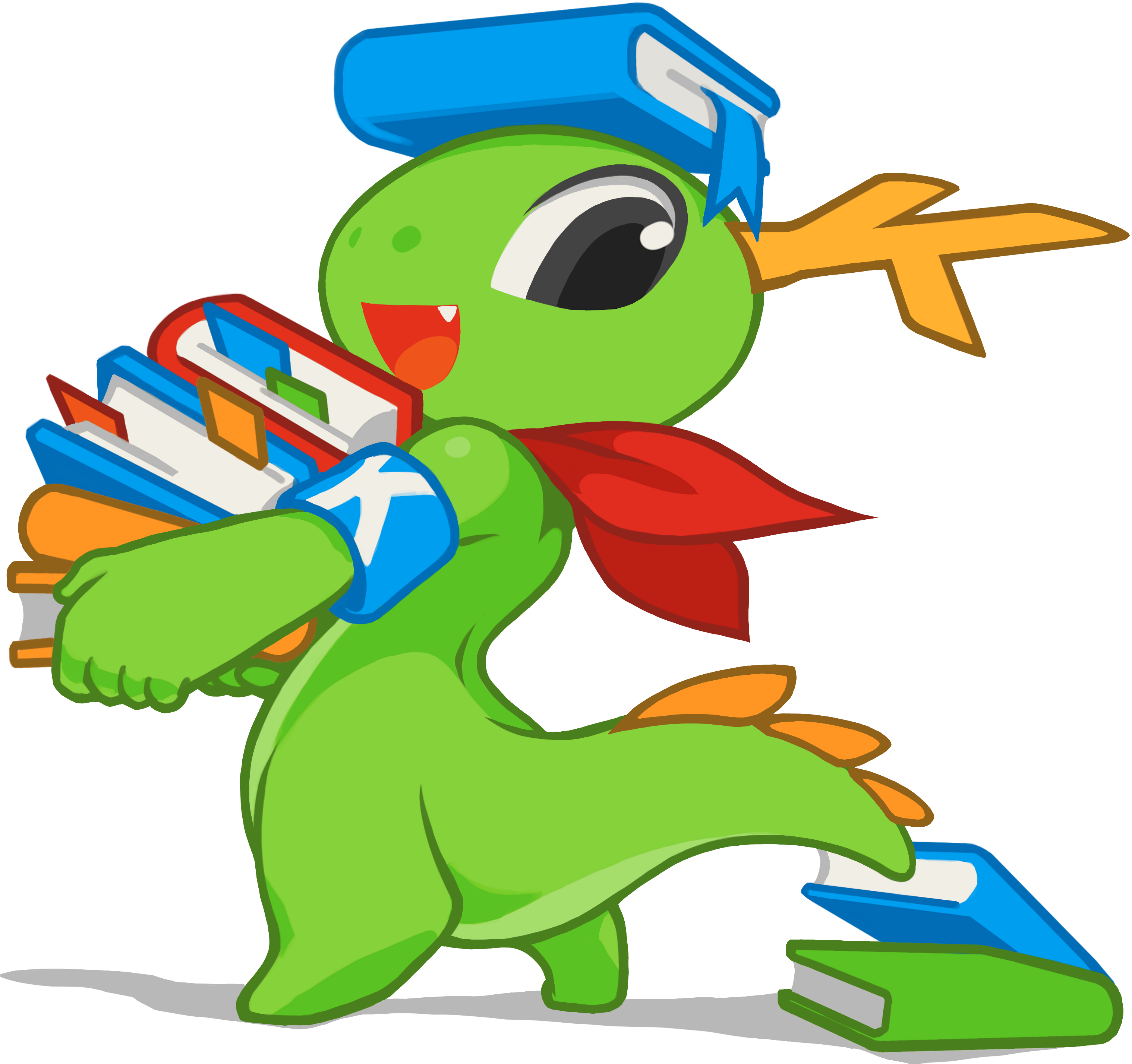 Kde Mascot Konqi For Help And Other Documentations - Kde Mascot Clipart (3508x3686), Png Download
