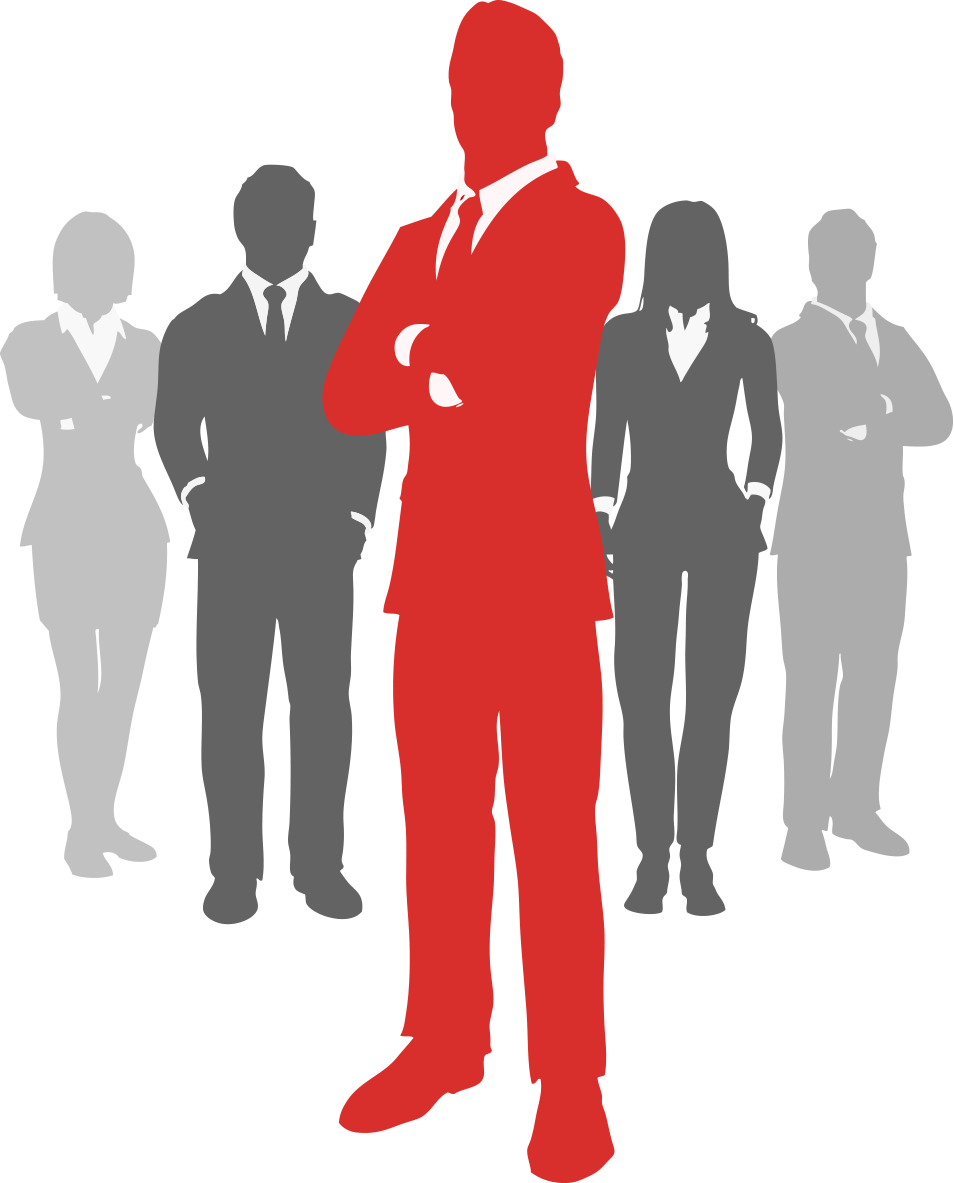 Lillyworks Offers A Complete Range Of Services Both - Leadership Silhouette Png Clipart (954x1183), Png Download