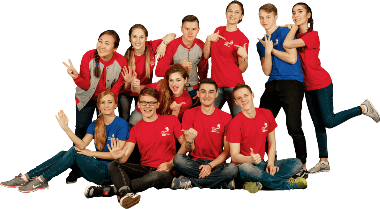 Volonteers-team - Ворлдскиллс Волонтеры Clipart (1230x678), Png Download