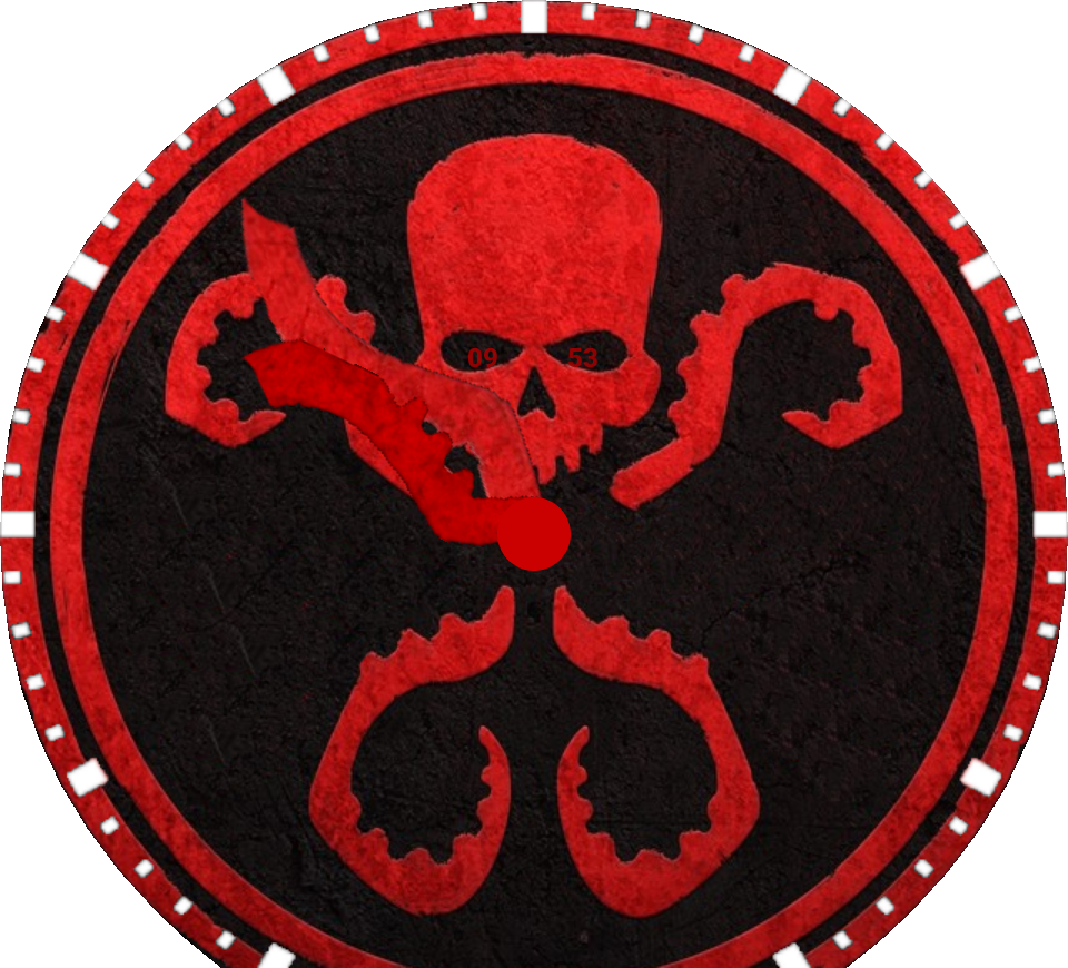 Hail Hydra Watch Face Preview Clipart (960x870), Png Download
