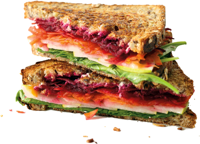 Urban Beets Cafe - Veg Sandwich Clipart (700x700), Png Download