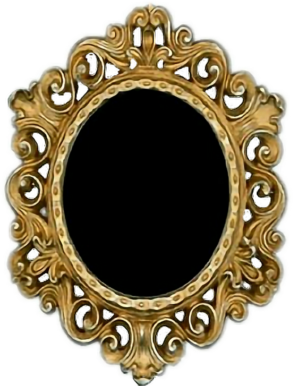 Report Abuse - Golden Mirror Frame Png Clipart (1024x1352), Png Download