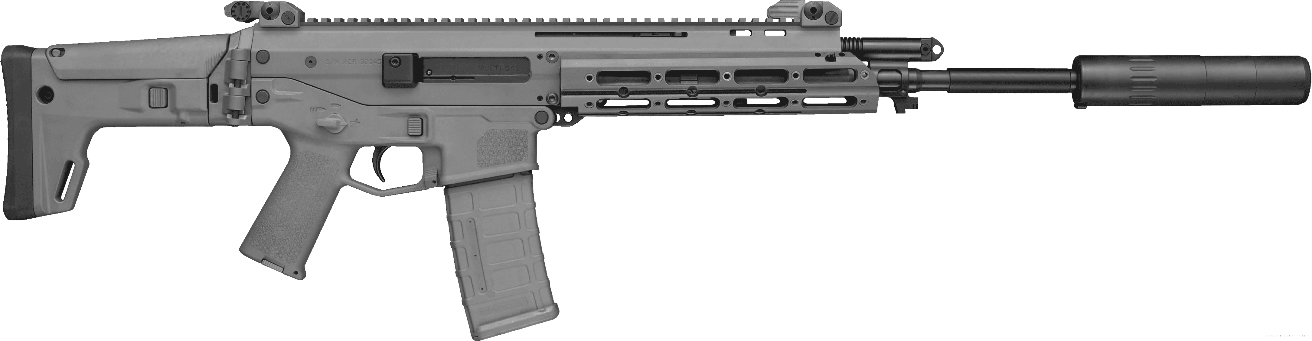 Assault Rifle Png Picture - Bushmaster Acr Enhanced Clipart (4338x1129), Png Download