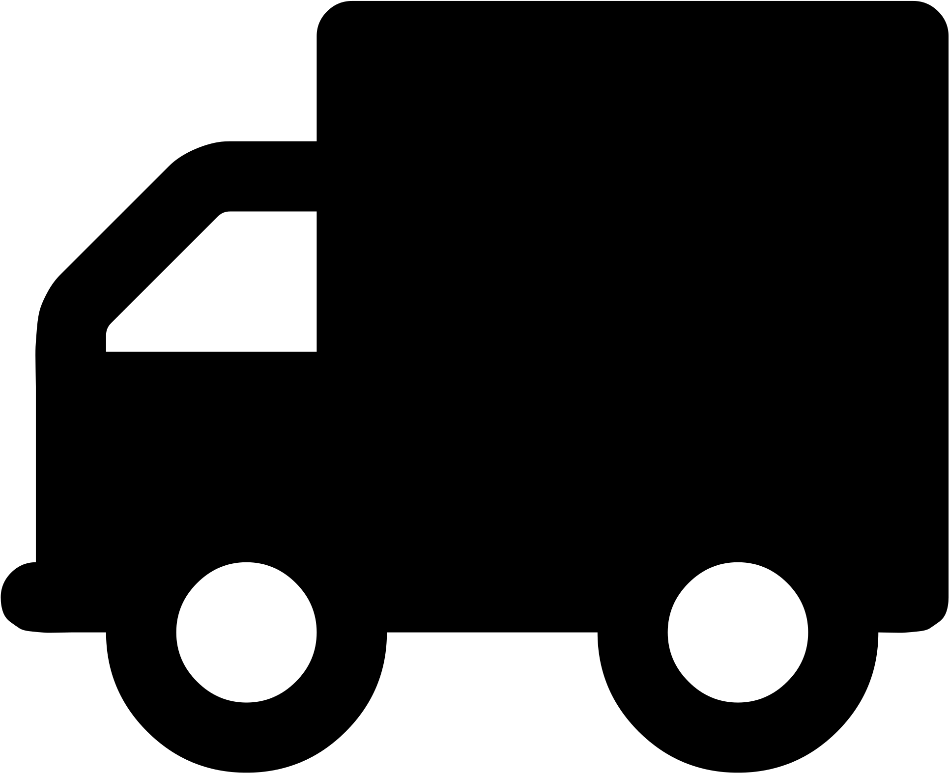 Truck Icon Png - Truck Icon Font Awesome Clipart (2000x2000), Png Download