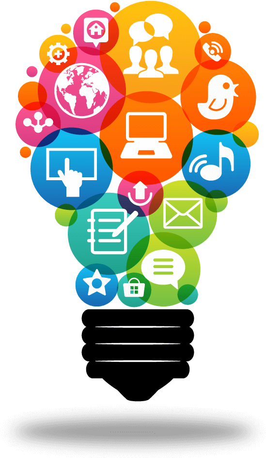 Solution Of Social Media Clipart (567x949), Png Download