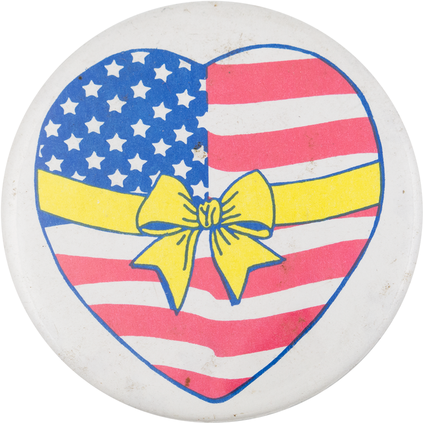 American Flag Heart , Png Download Clipart (842x842), Png Download