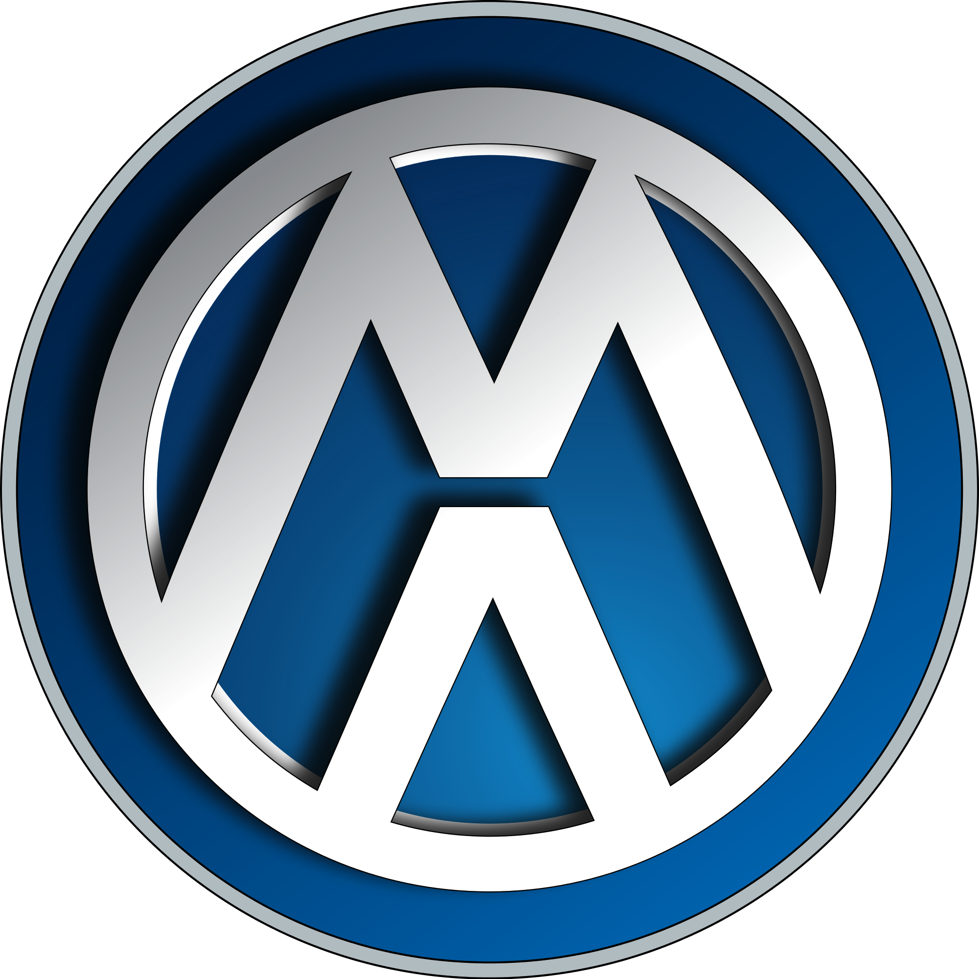 Px Volkswagen Logo The Energy Mix - Volkswagen Logo 2000 Clipart (2000x2000), Png Download