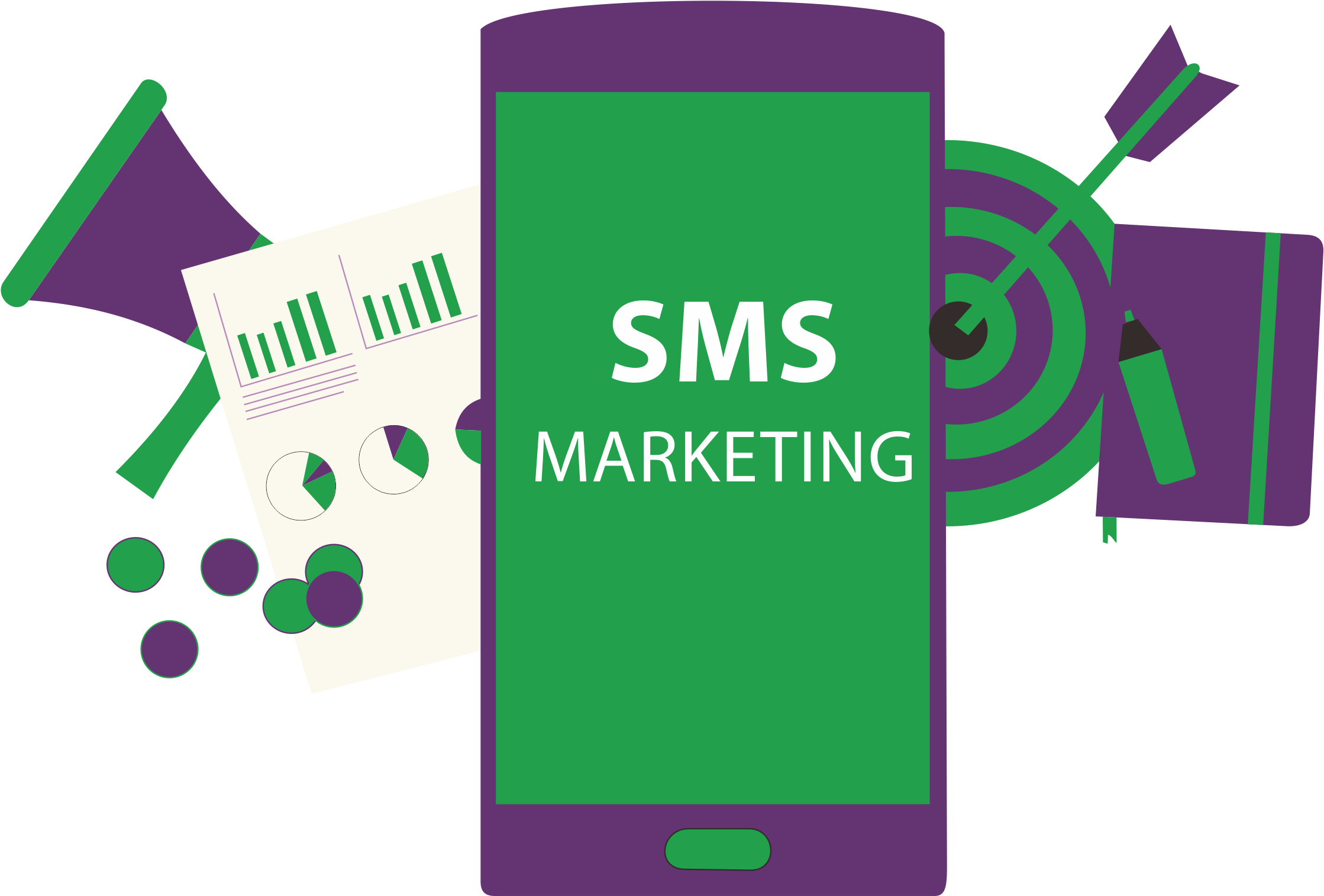 Sms Marketing Images Png Clipart (2512x1995), Png Download