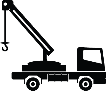 Crane Vehicle, Transport, Truck Icon - Crane Clipart (800x800), Png Download