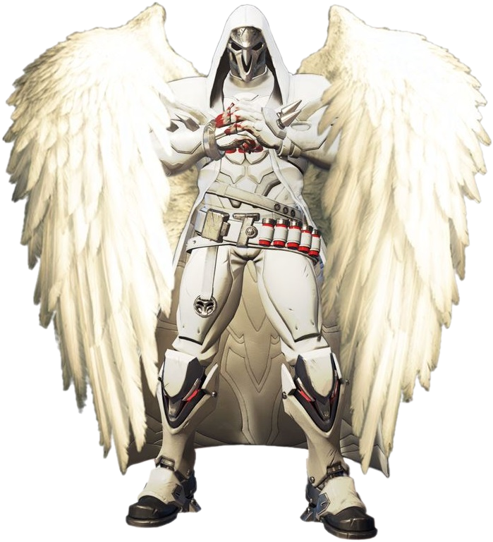 Overwatch Ange Png - Овервотч Жнец И Ангел Clipart (725x785), Png Download