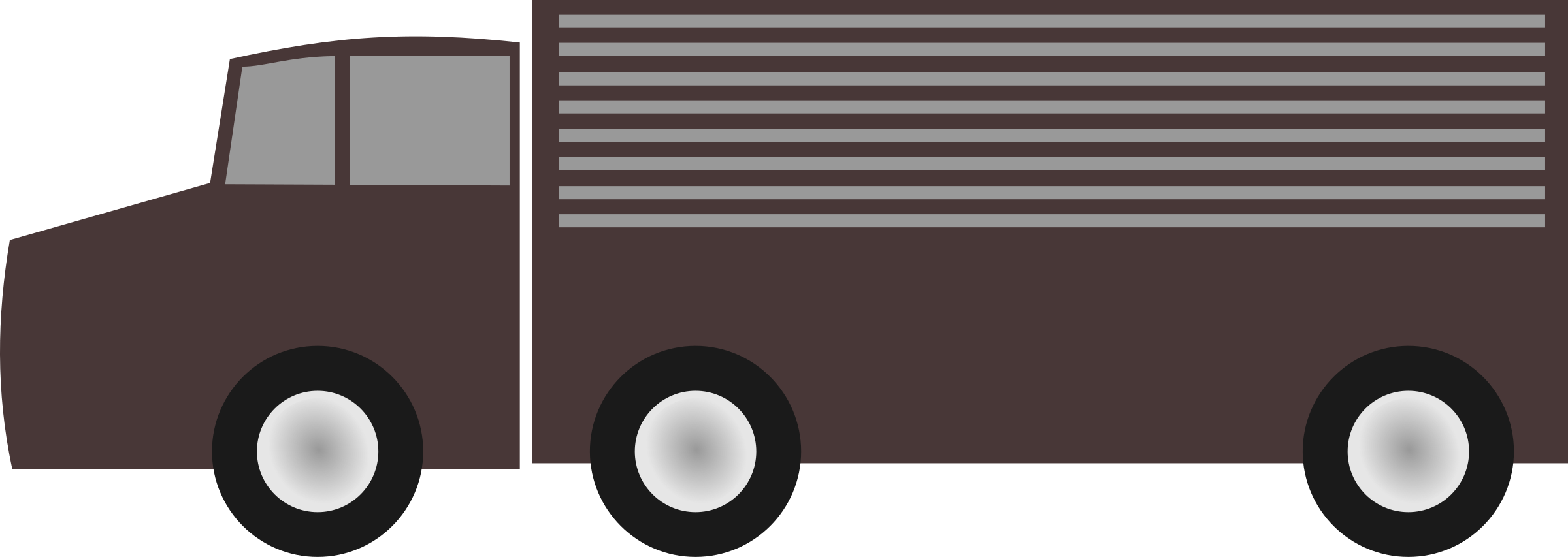 This Free Icons Png Design Of Old Truck Clipart (2400x853), Png Download