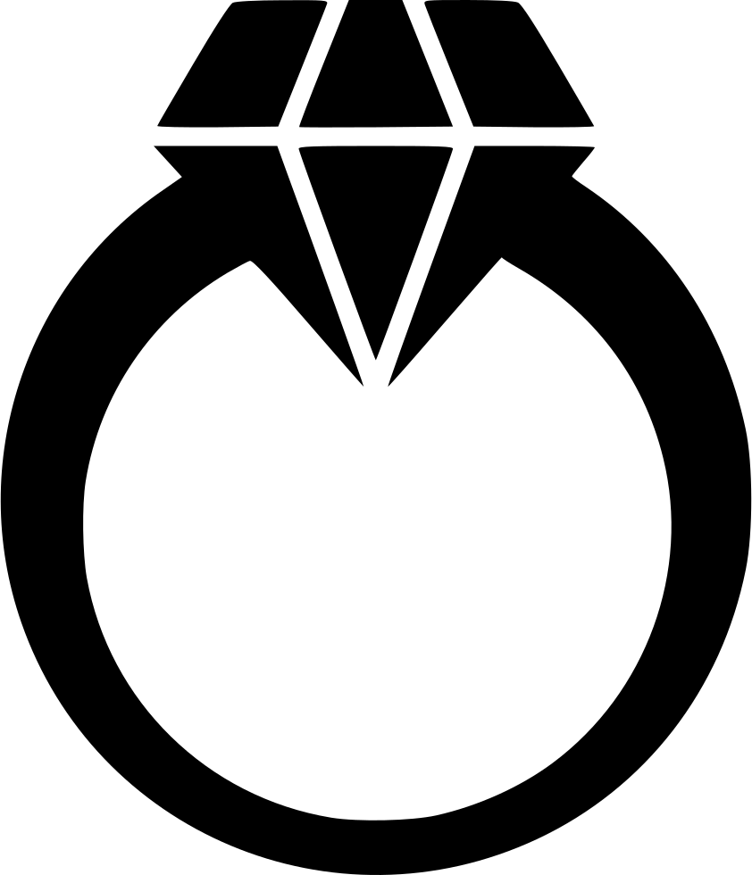 Diamond Ring Comments - Diamond Ring Icon Png Clipart (842x980), Png Download