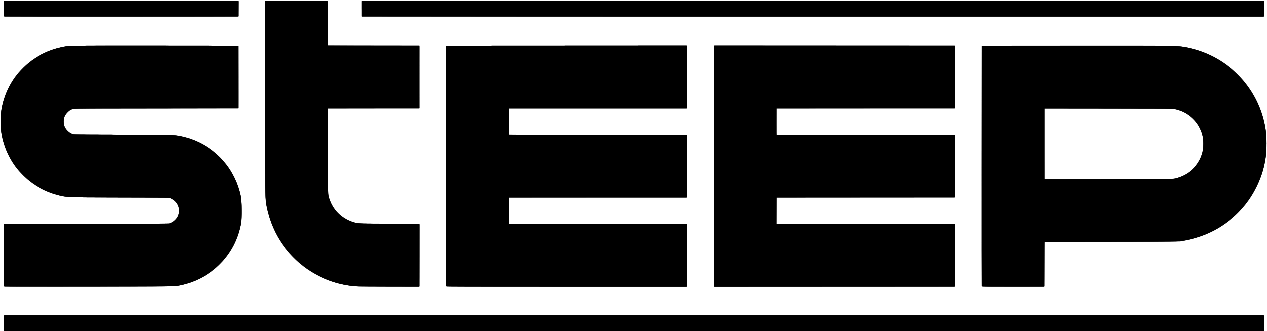 Logo Steep Video Game - Monochrome Clipart (1280x344), Png Download