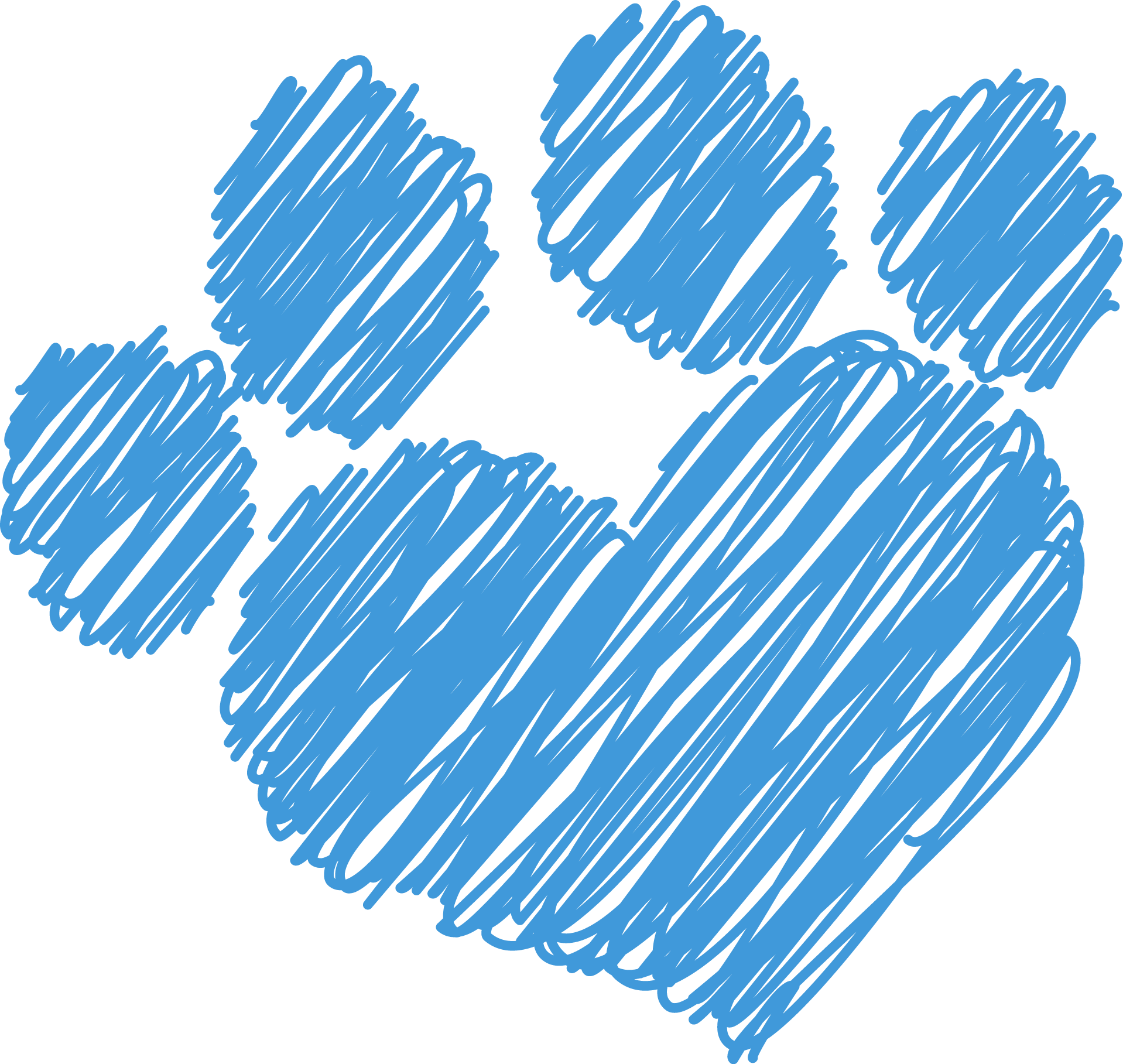 Single Dog Pawprint - Illustration Clipart (1918x1817), Png Download