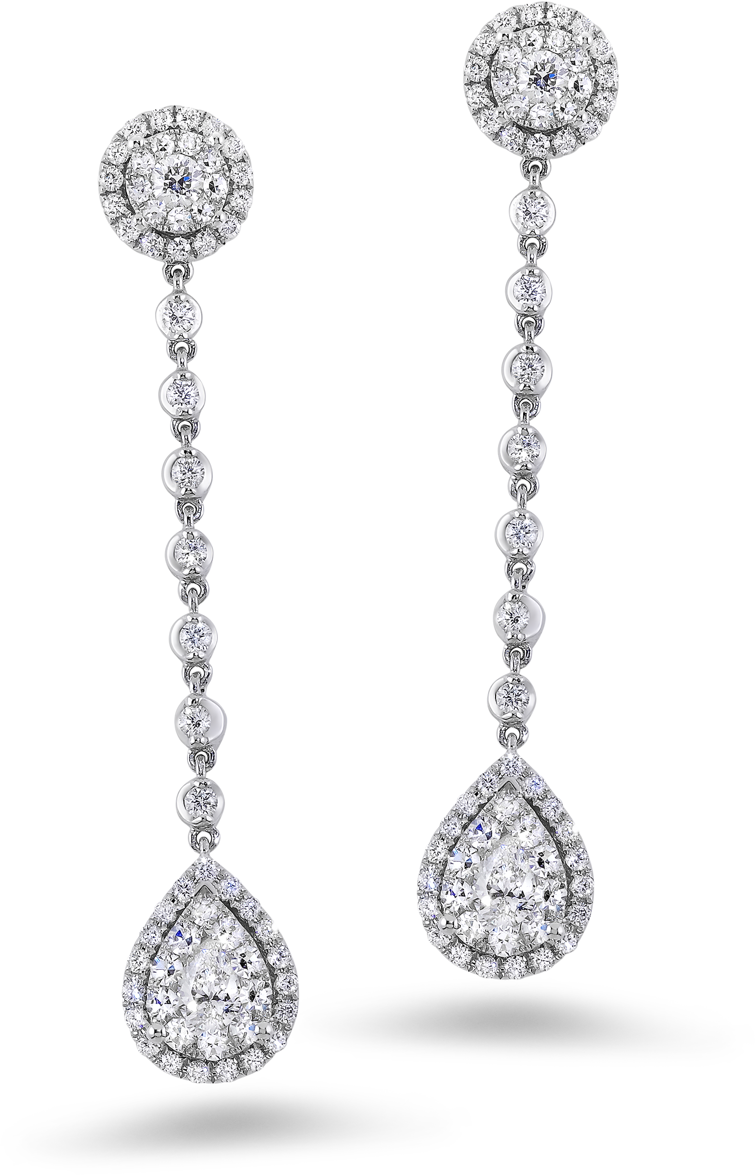 70 Carat Diamond Earrings - Outfits Vestido De Noche Negro Clipart (2637x2637), Png Download