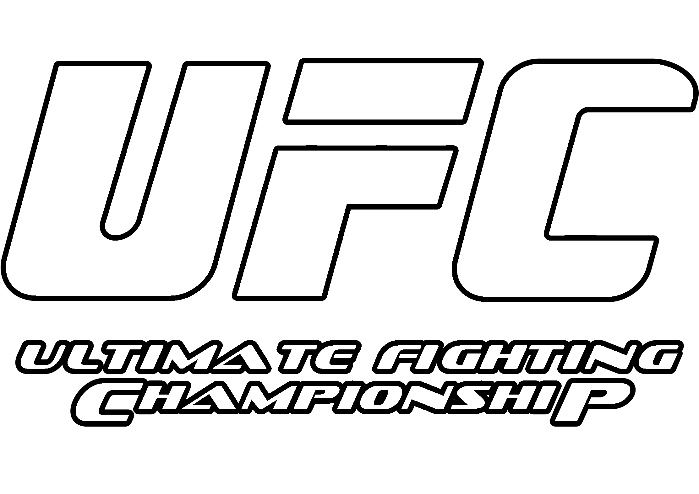 Ufc Logo Black And White - Ufc Clipart (2400x2400), Png Download