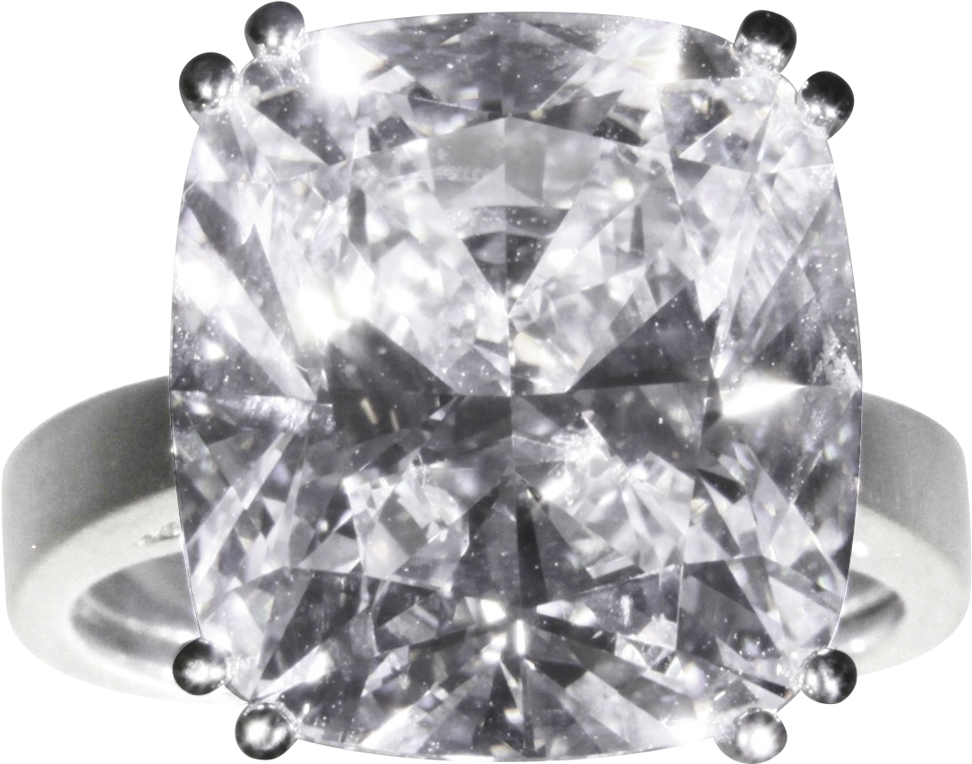 Cushion Cut Diamond Ring - Engagement Ring Clipart (1147x1147), Png Download