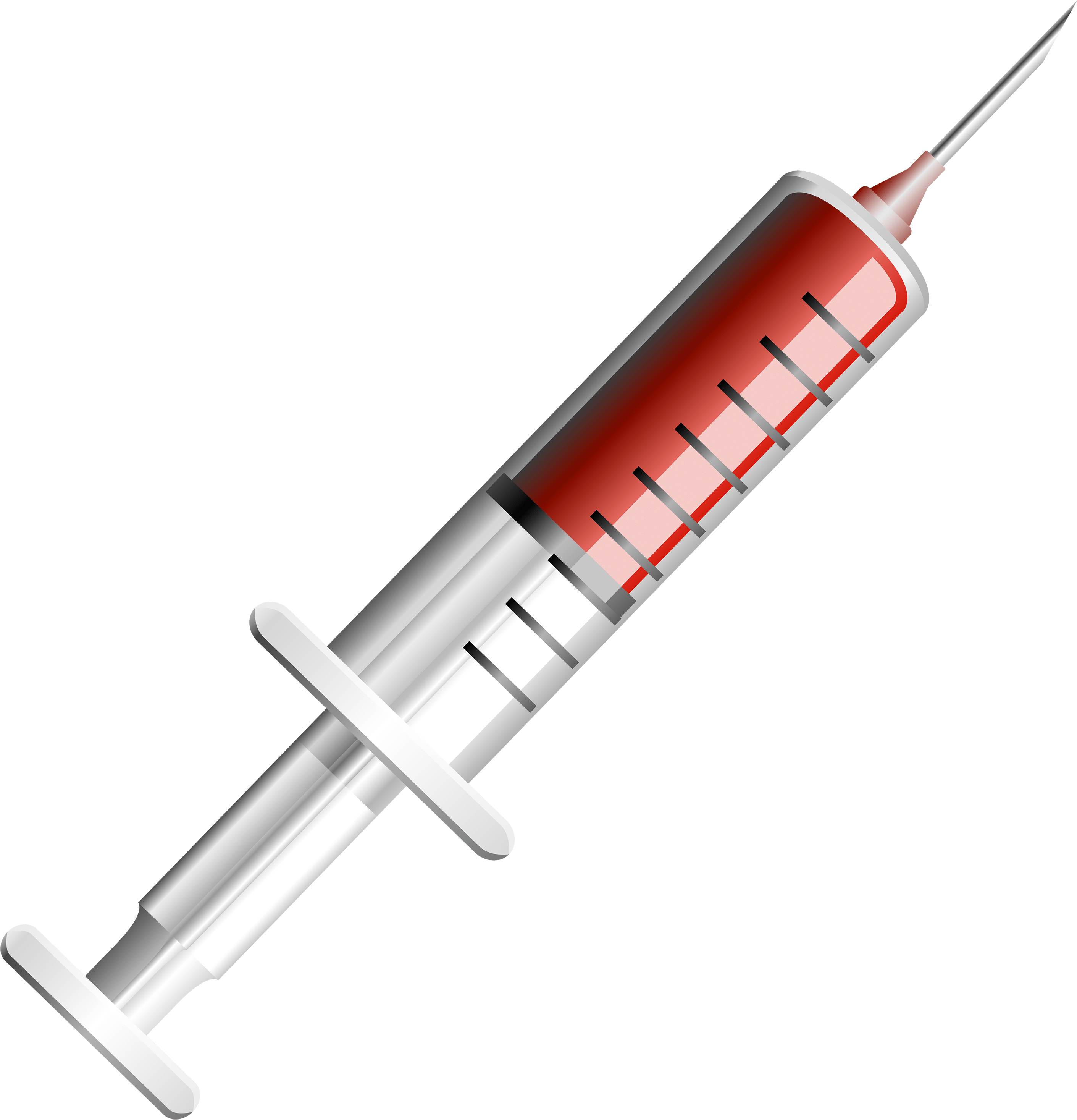 Syringe Illustration Red Clipart (2888x3000), Png Download