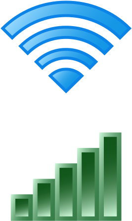 Clipart - Wireless Icons - Wireless Network Logo Png Transparent Png (796x1339), Png Download