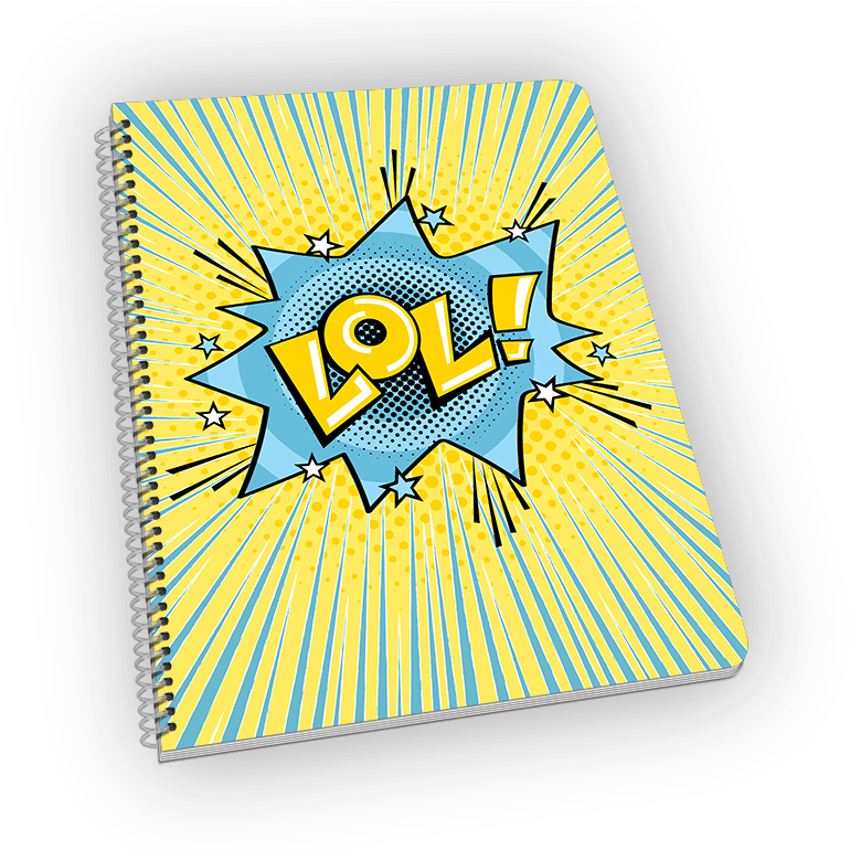 Lol Notebook - Graphic Design Clipart (1000x769), Png Download