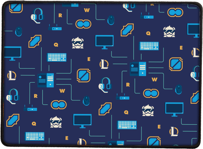 Tapis De Souris Lan Lol - Tablet Computer Clipart (1000x800), Png Download