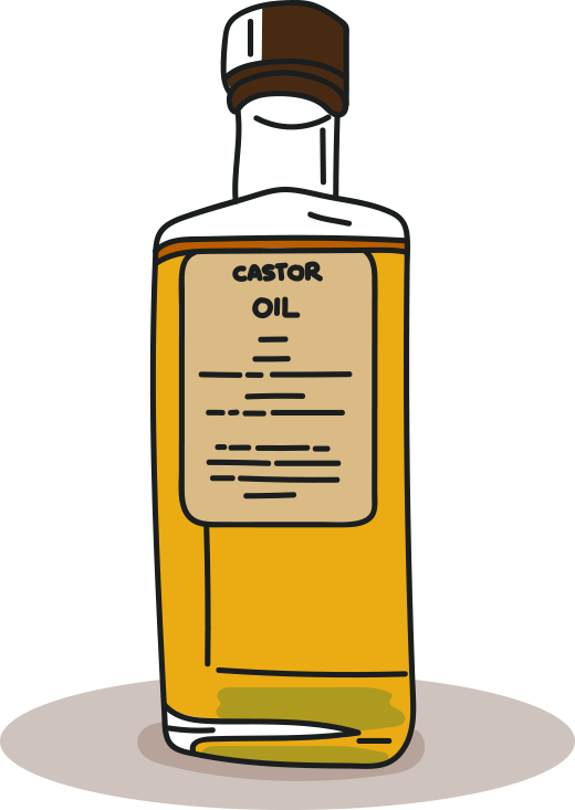 Svg Freeuse Library Oil Vector Castor - Castor Oil Vector Png Clipart (520x733), Png Download