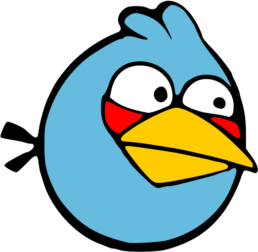 Blue Angry Birds - Angry Birds Characters Blue Clipart (611x600), Png Download