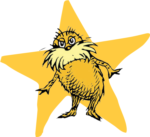Empowered By His Win, The Lorax Reminds You To Consider - Lorax Png Clipart (590x539), Png Download