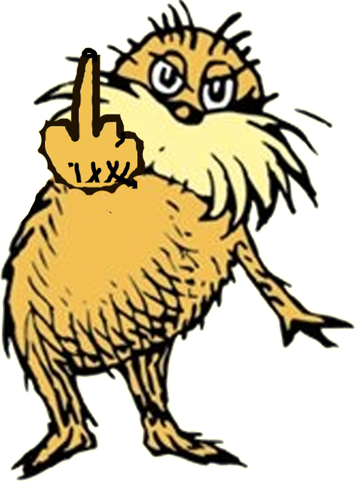 I Am The Lorax, Once Again, I Speak For The Trees, - Birds From The Lorax Clipart (692x938), Png Download